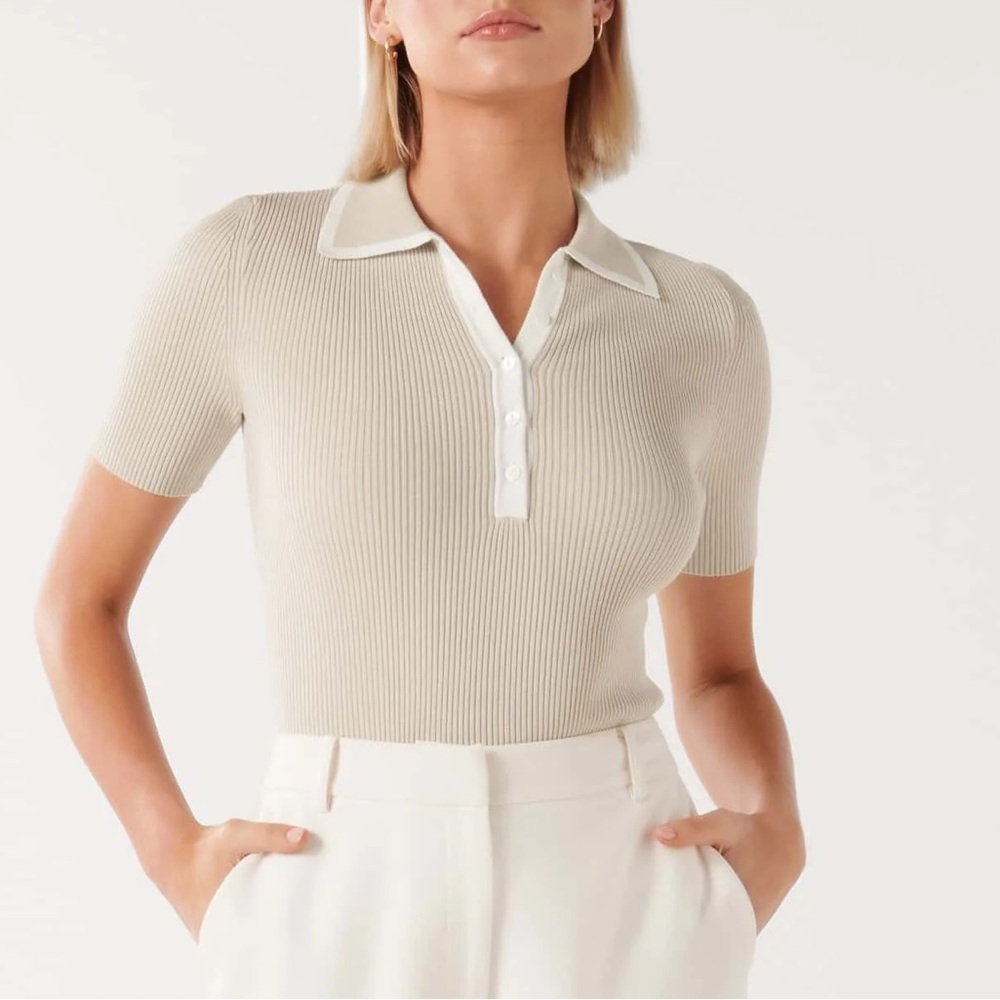 Knit Polo Top